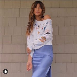 ***SOLD***Dannijo Silk Slip Dress Small Moonstone